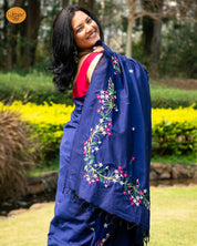 Madhumalati Saree - Royal Blue