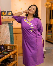 Pandhra Chafa Barabandi Style Kurti