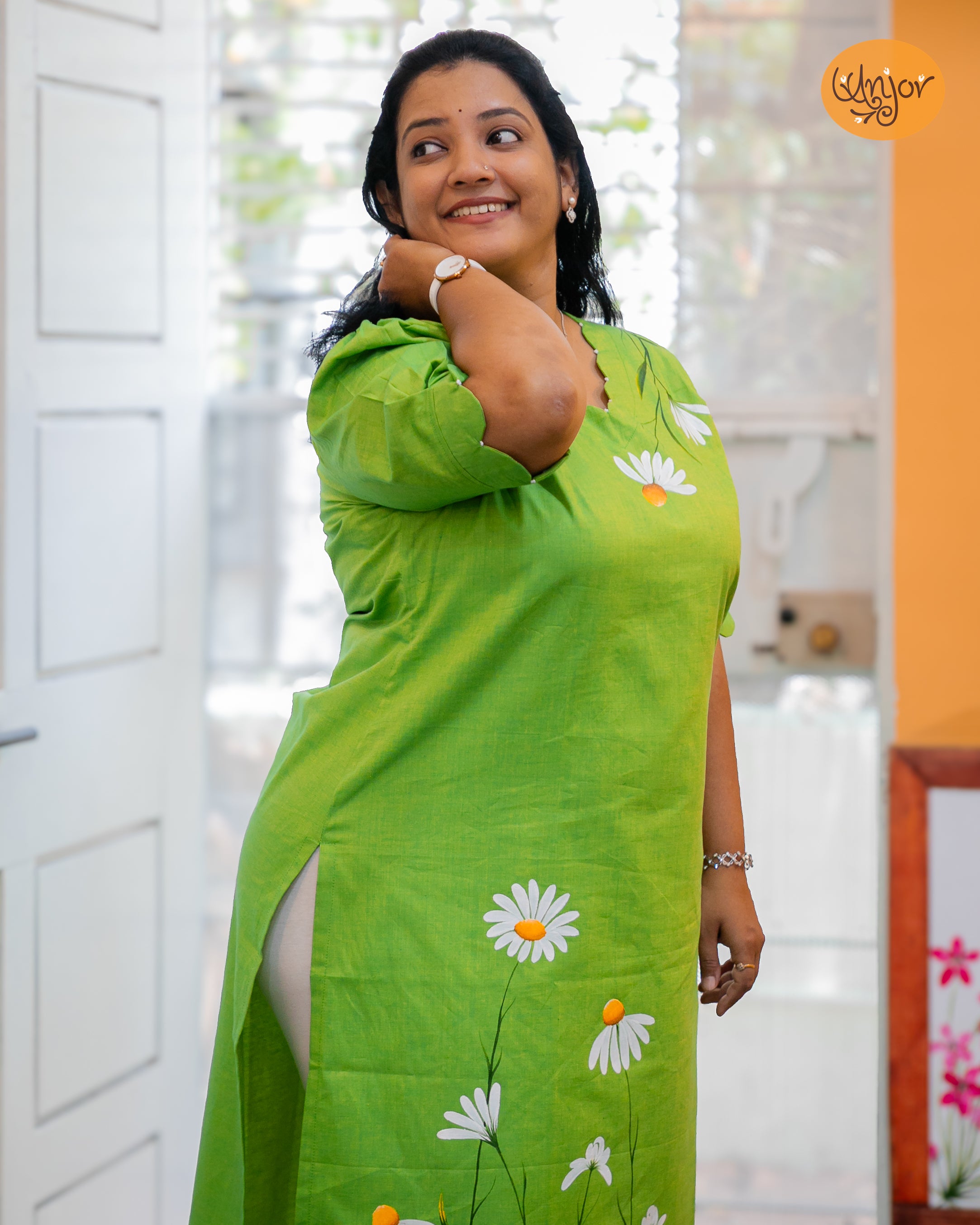 Daisy Hand Painted Kurti