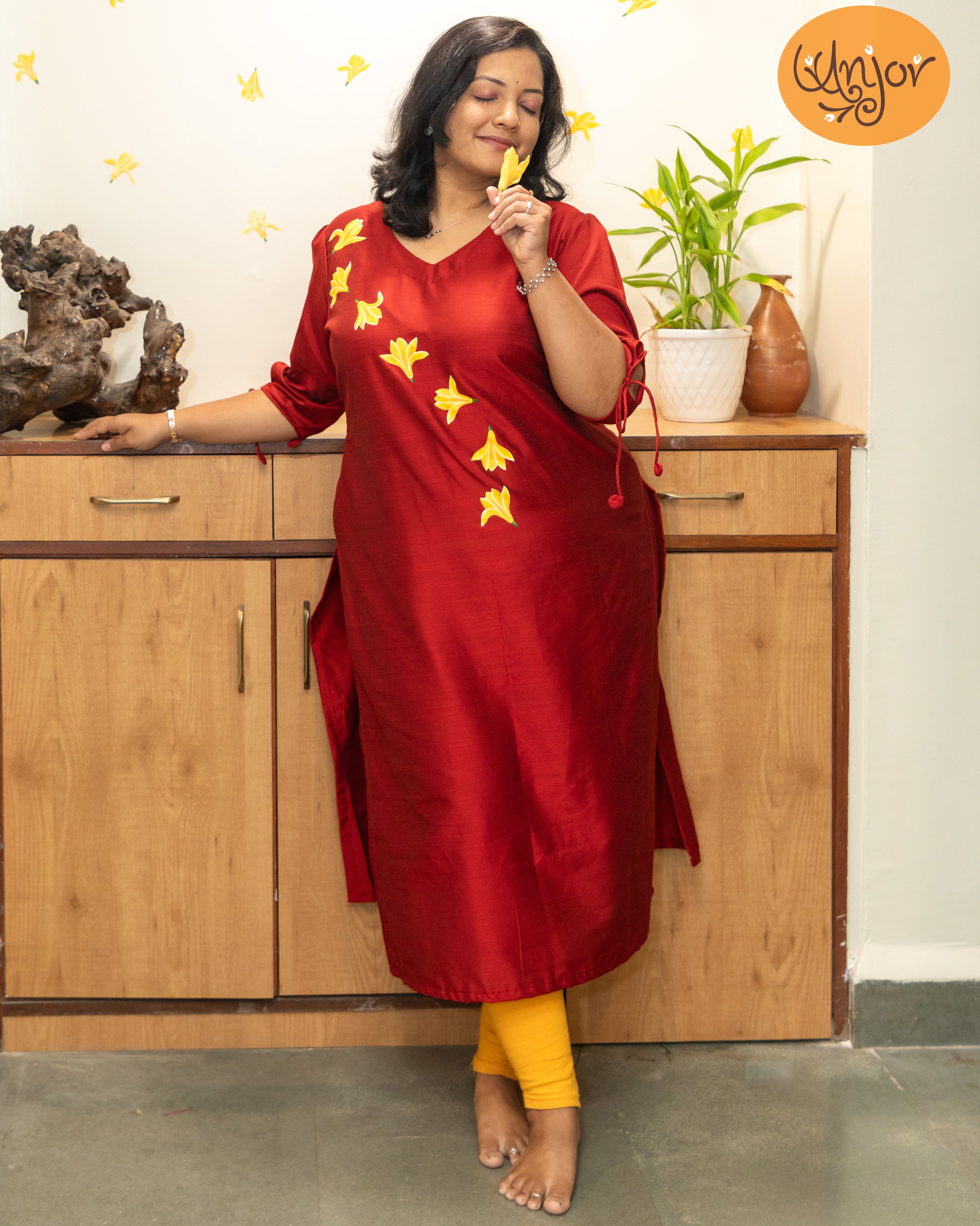 Short Design Sonchafa Kurti Material