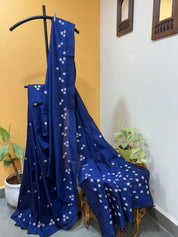 Parijaat Saree - Navy Blue
