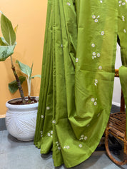 Bakul Saree - Olive Green