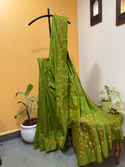Aboli Saree - Olive Green