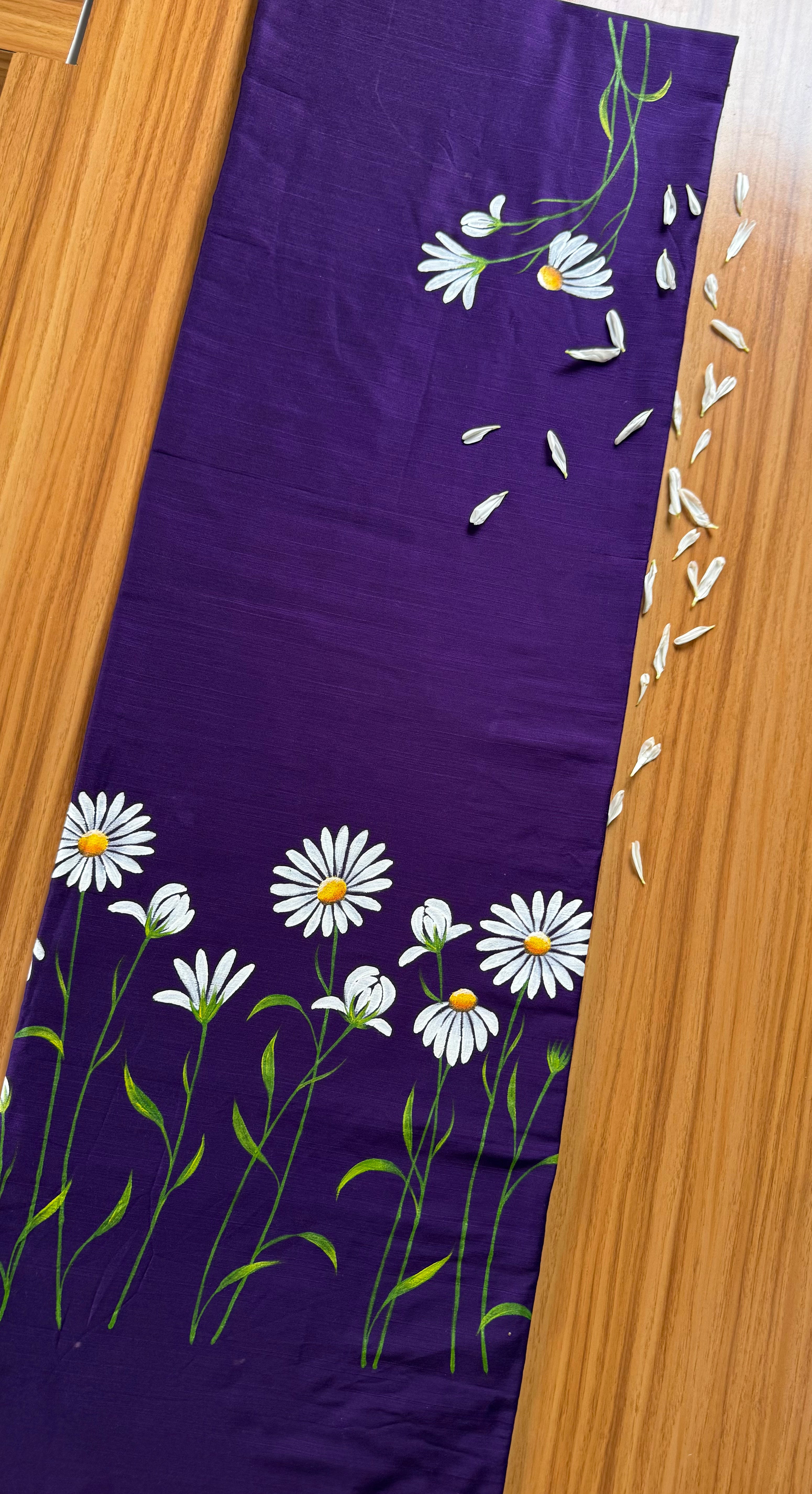 Big-Daisy Kurti Material