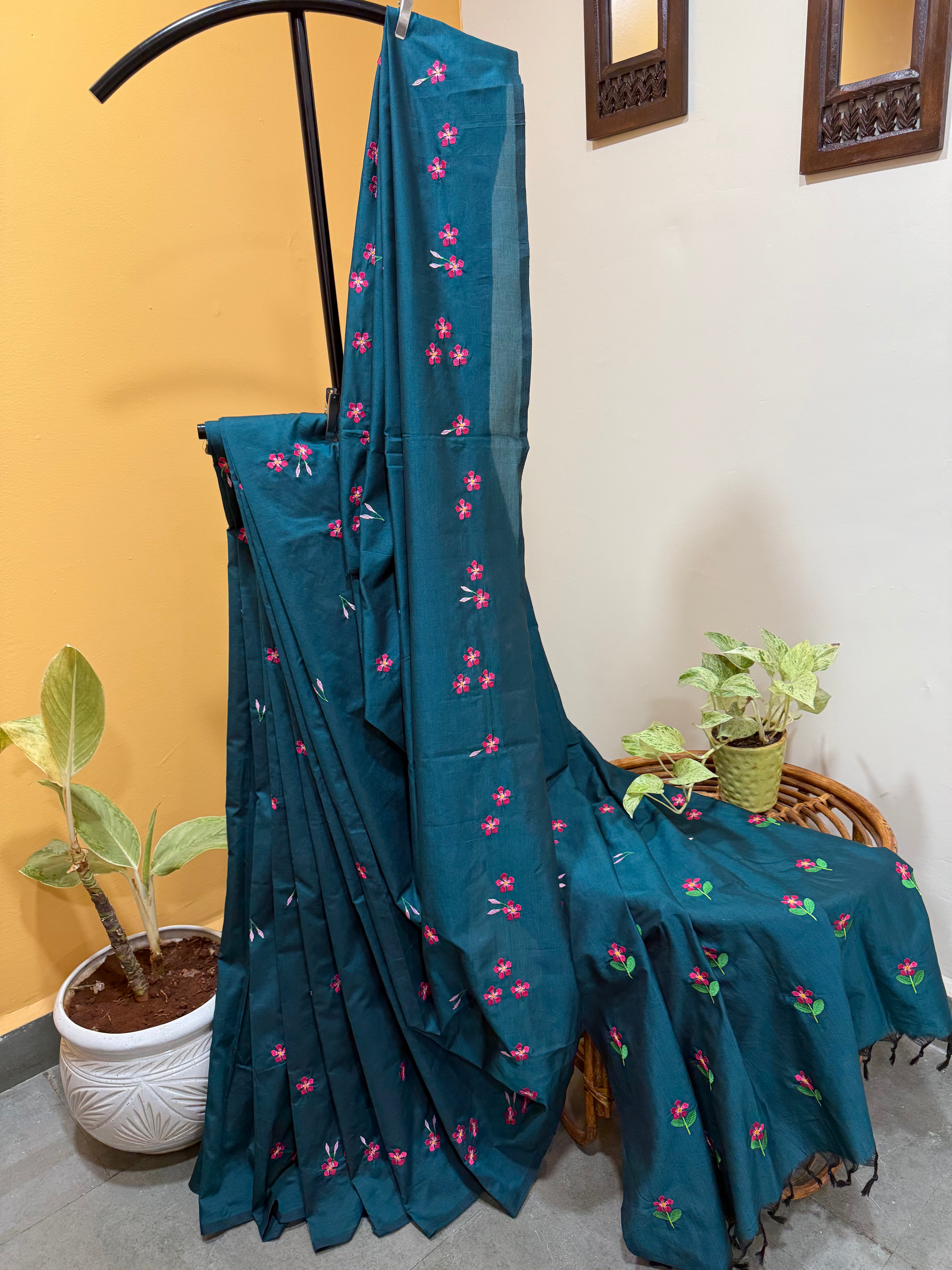 Sadafuli Saree - Rama Green