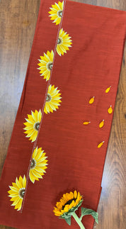 Long - Design Sunflower Kurti Material
