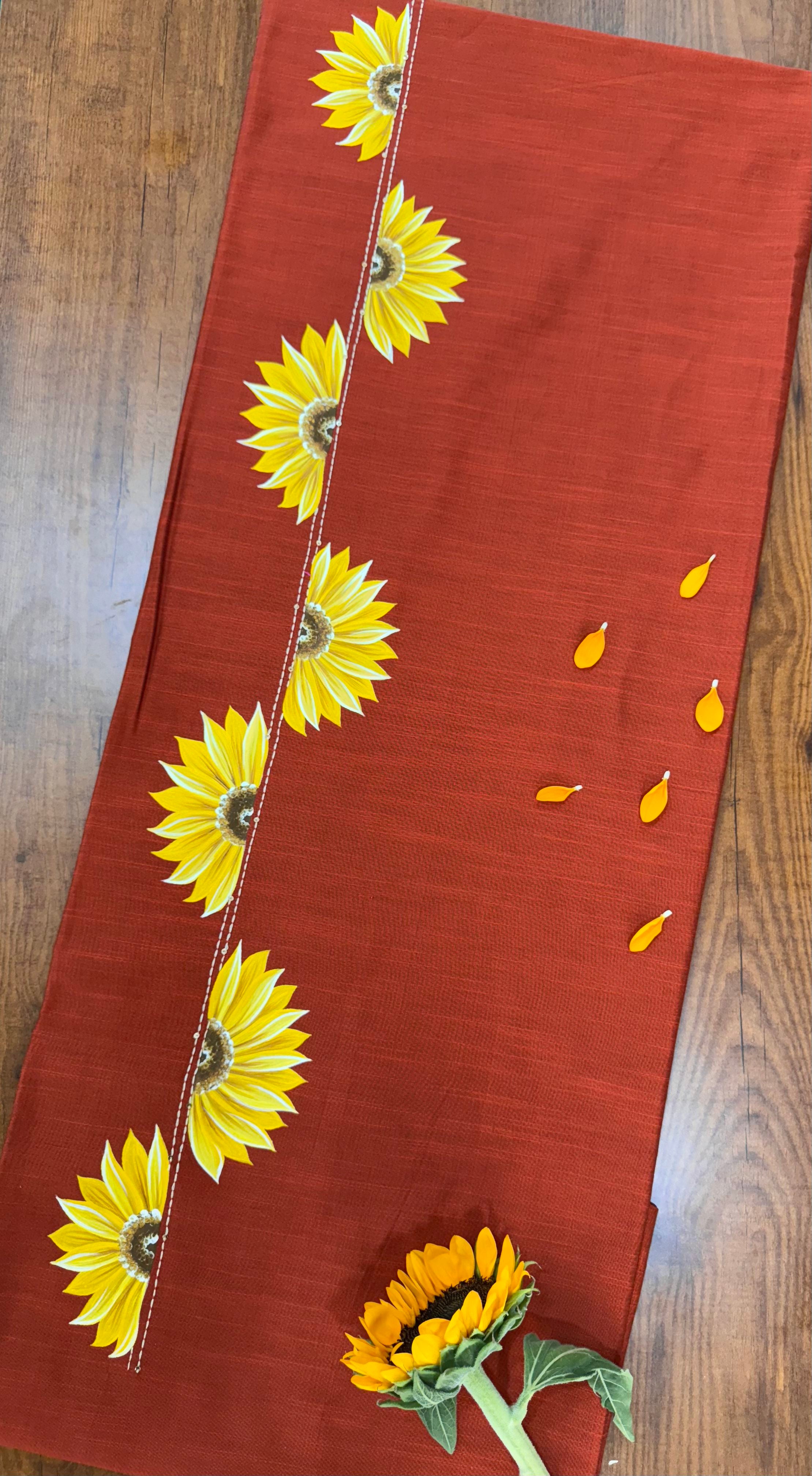 Long - Design Sunflower Kurti Material