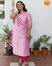Bougainvillea Kurti Material