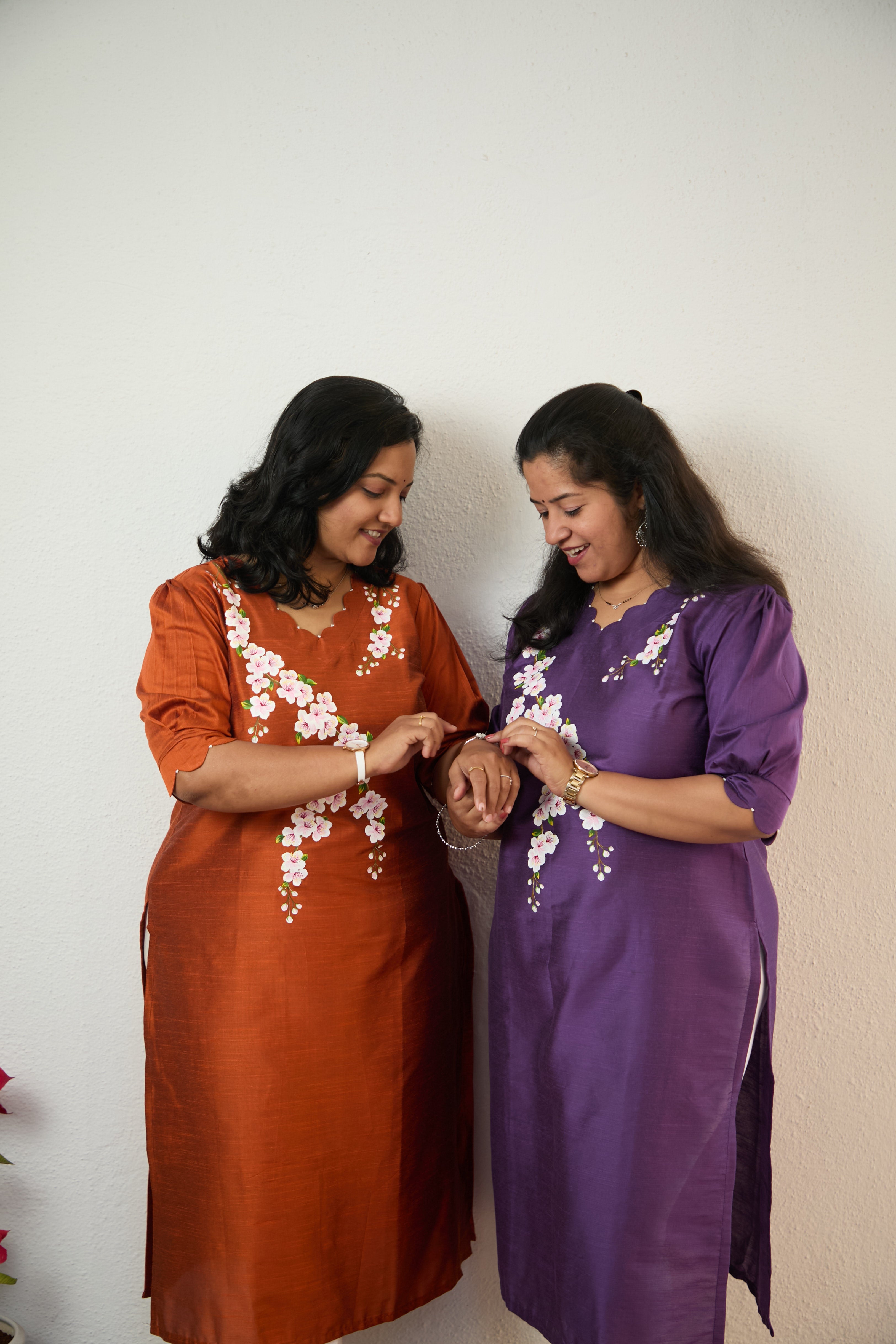 Cherry Blossom Kurti Material