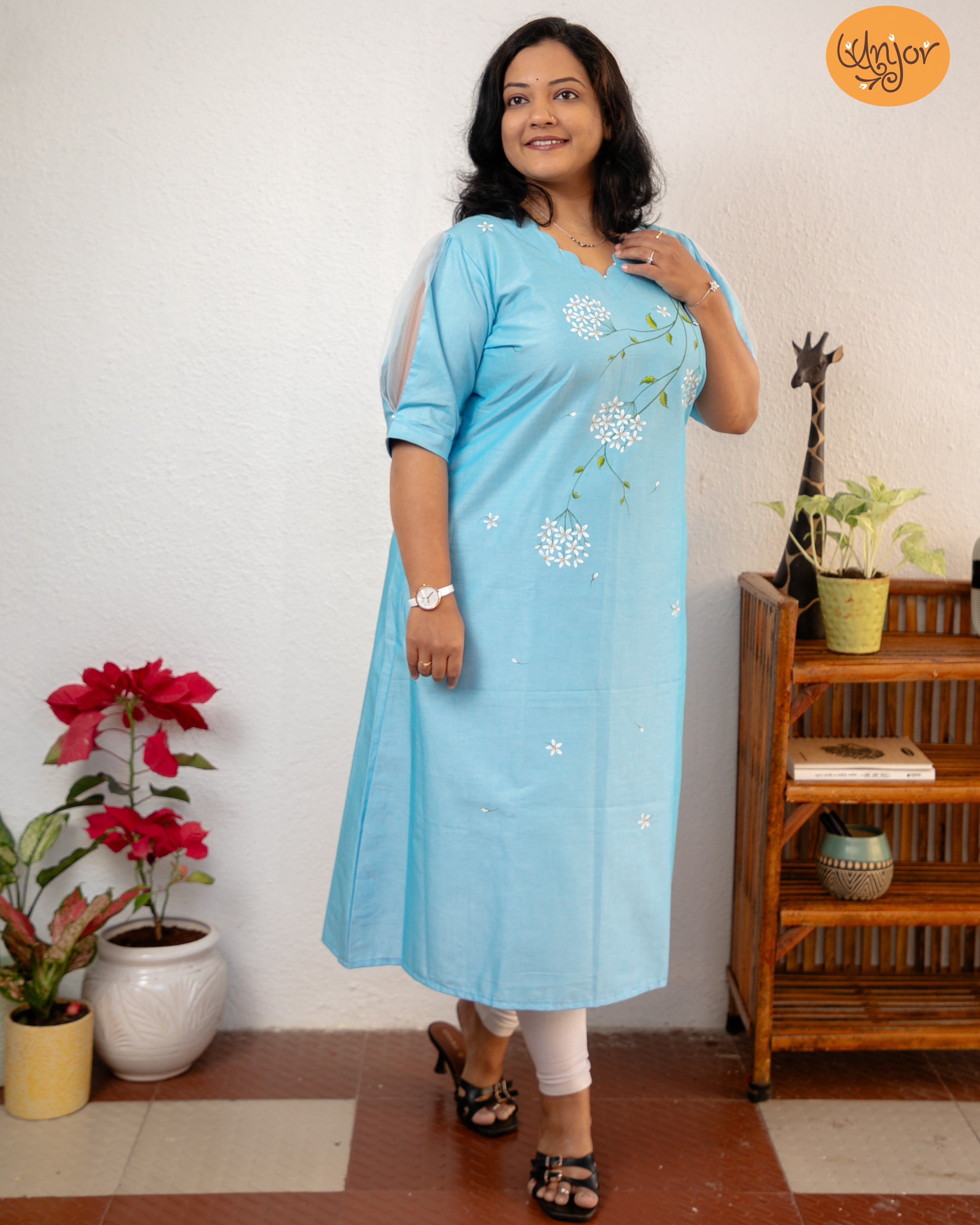 Ranphool Kurti Material