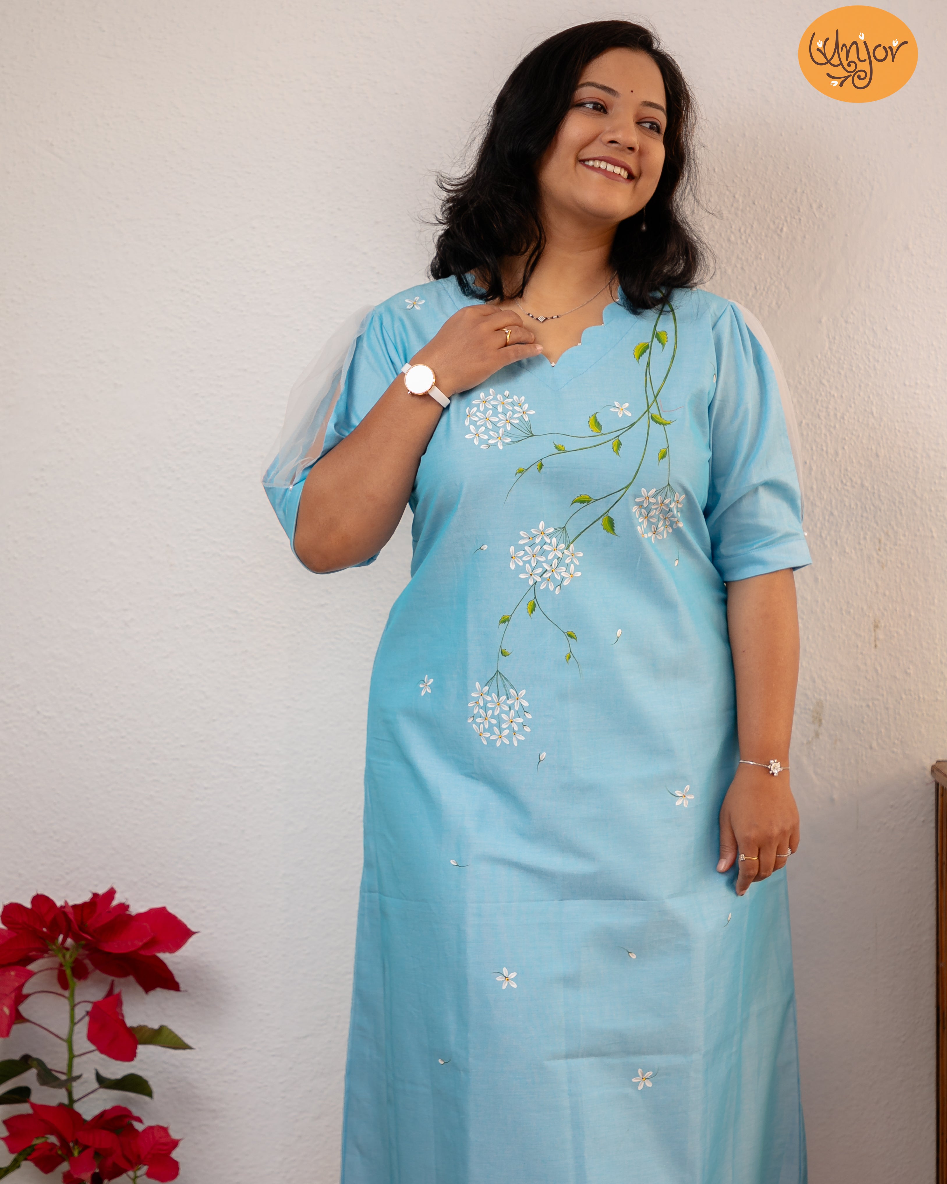 Ranphool Kurti Material