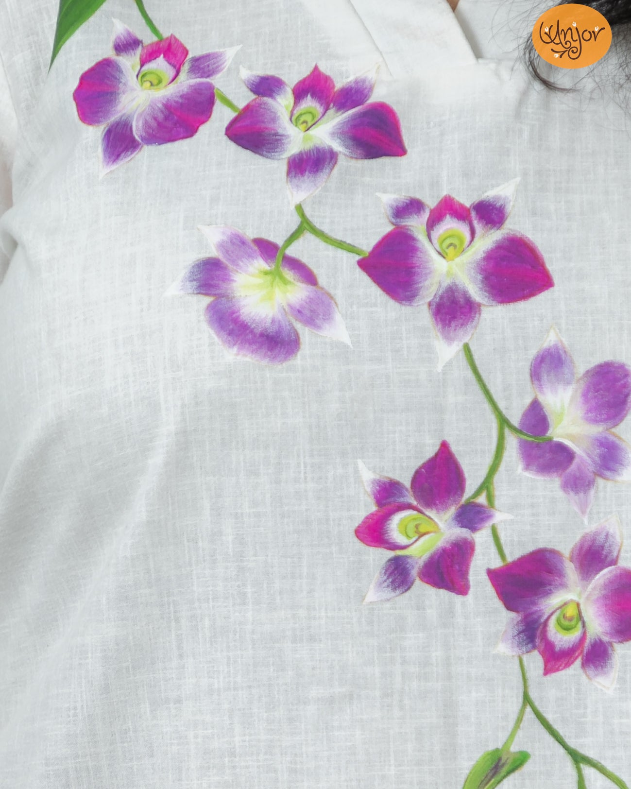Orchids Kurti Material