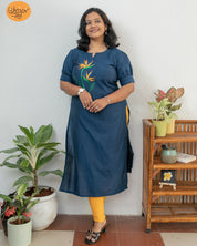 Bird of Paradise Kurti Material
