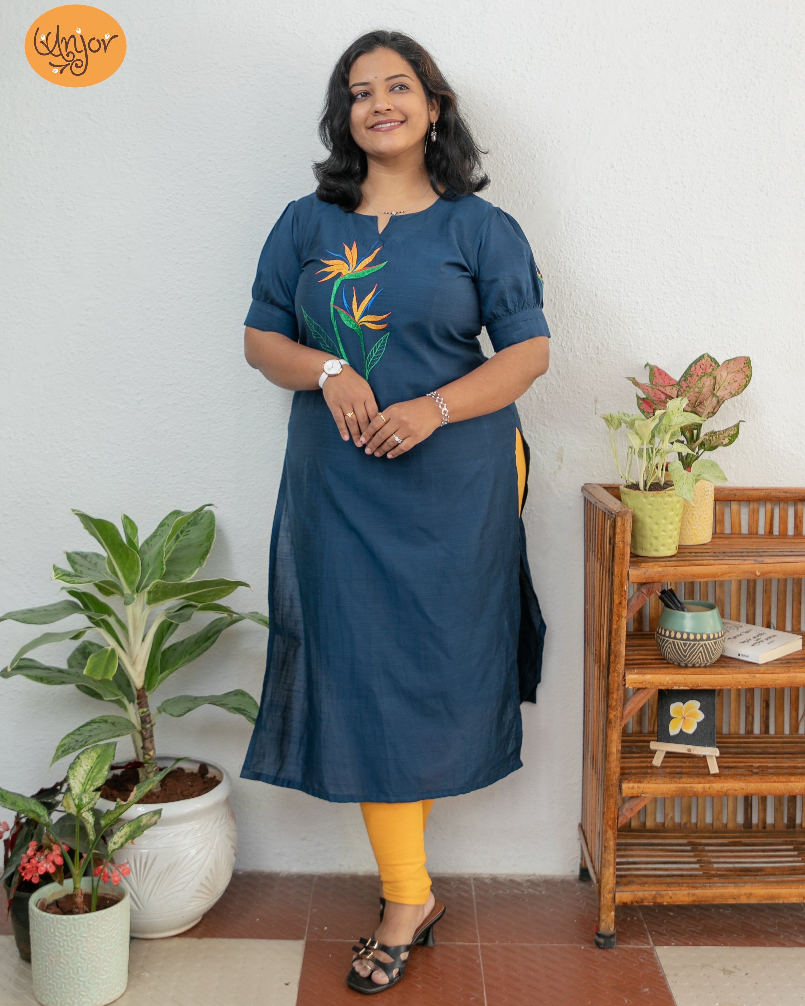 Bird of Paradise Kurti Material