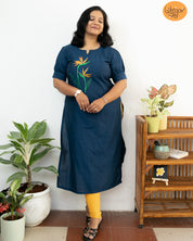 Bird of Paradise Kurti Material