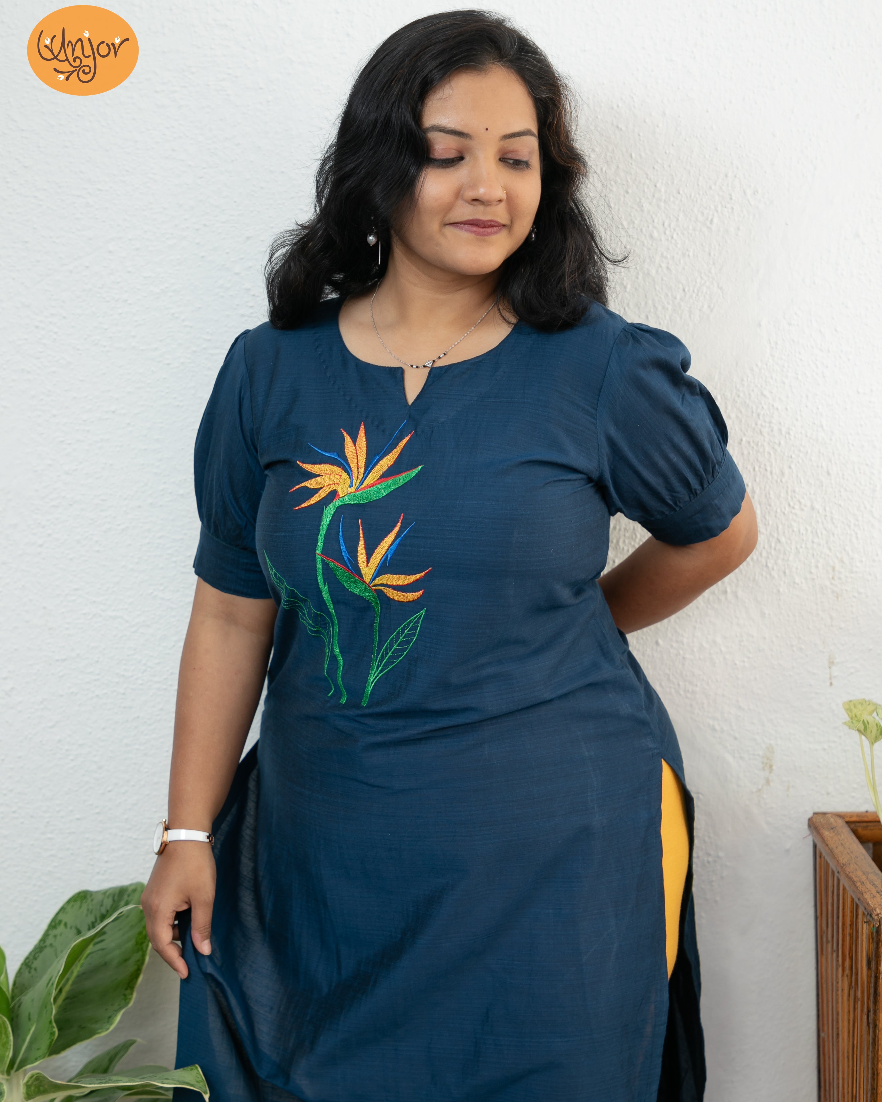 Bird of Paradise Kurti Material