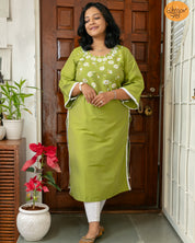 Small-Daisy Kurti Material