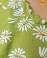 Small-Daisy Kurti Material