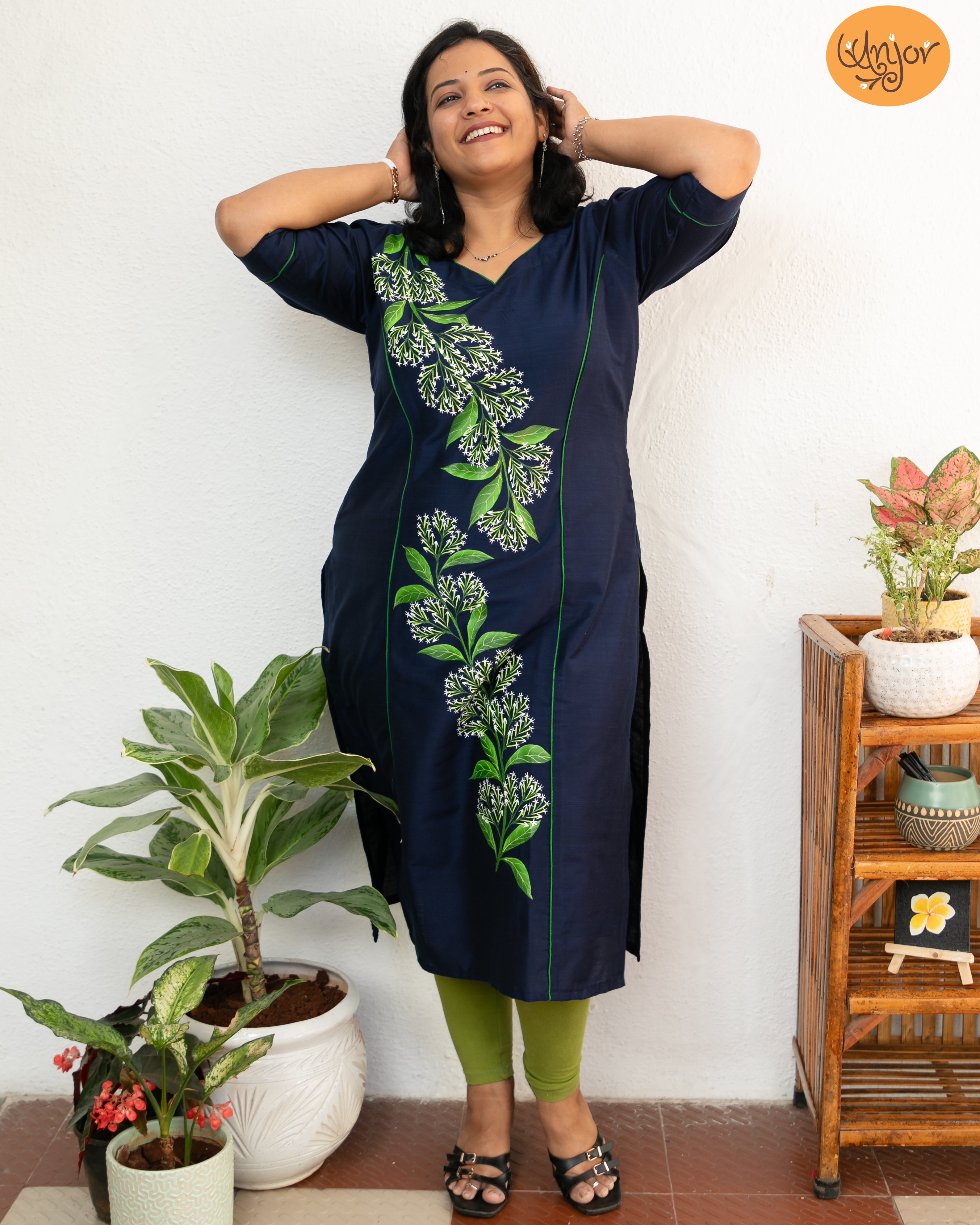 Ratrani Kurti Material (Night Blooming Jasmine)