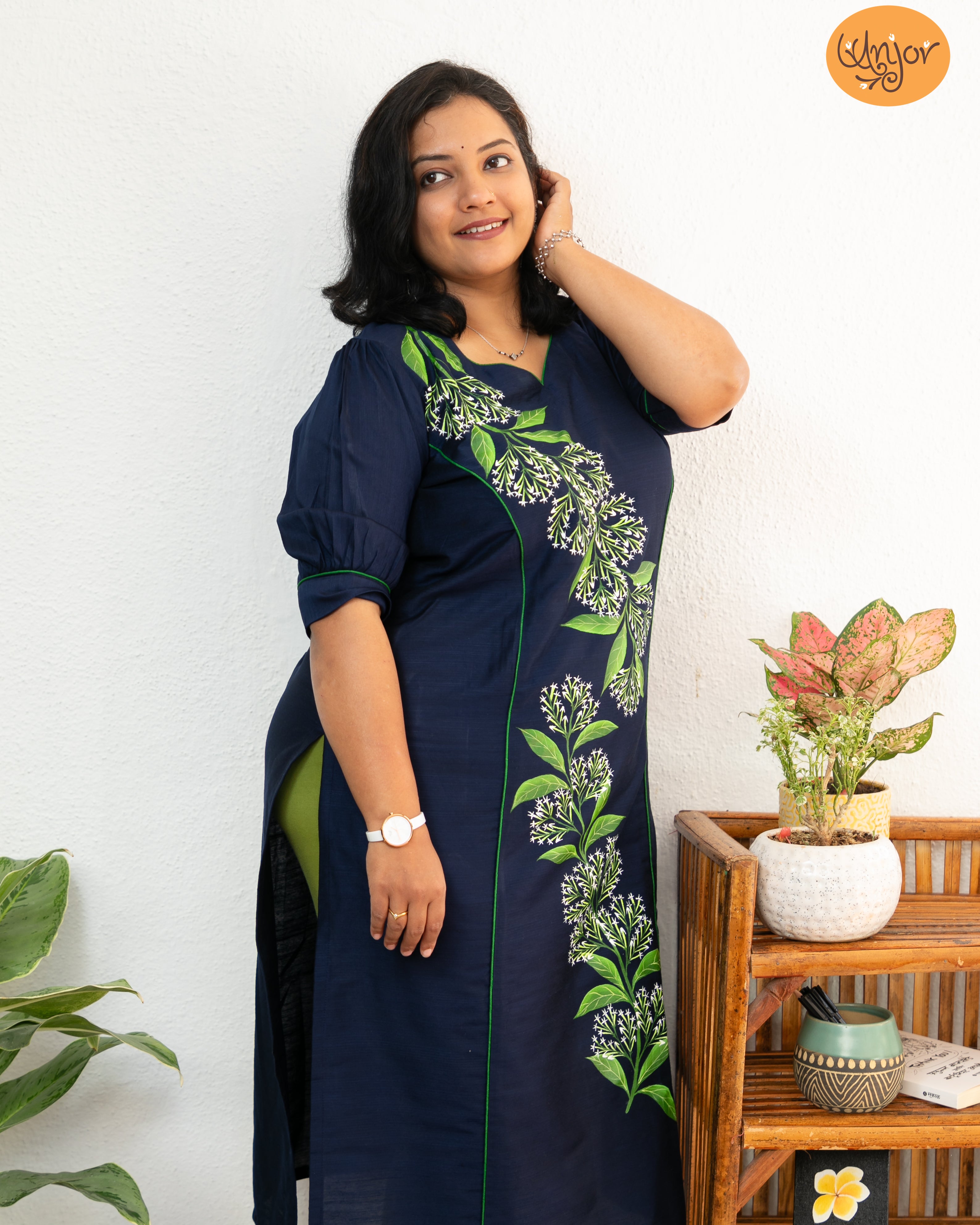 Ratrani Kurti Material (Night Blooming Jasmine)