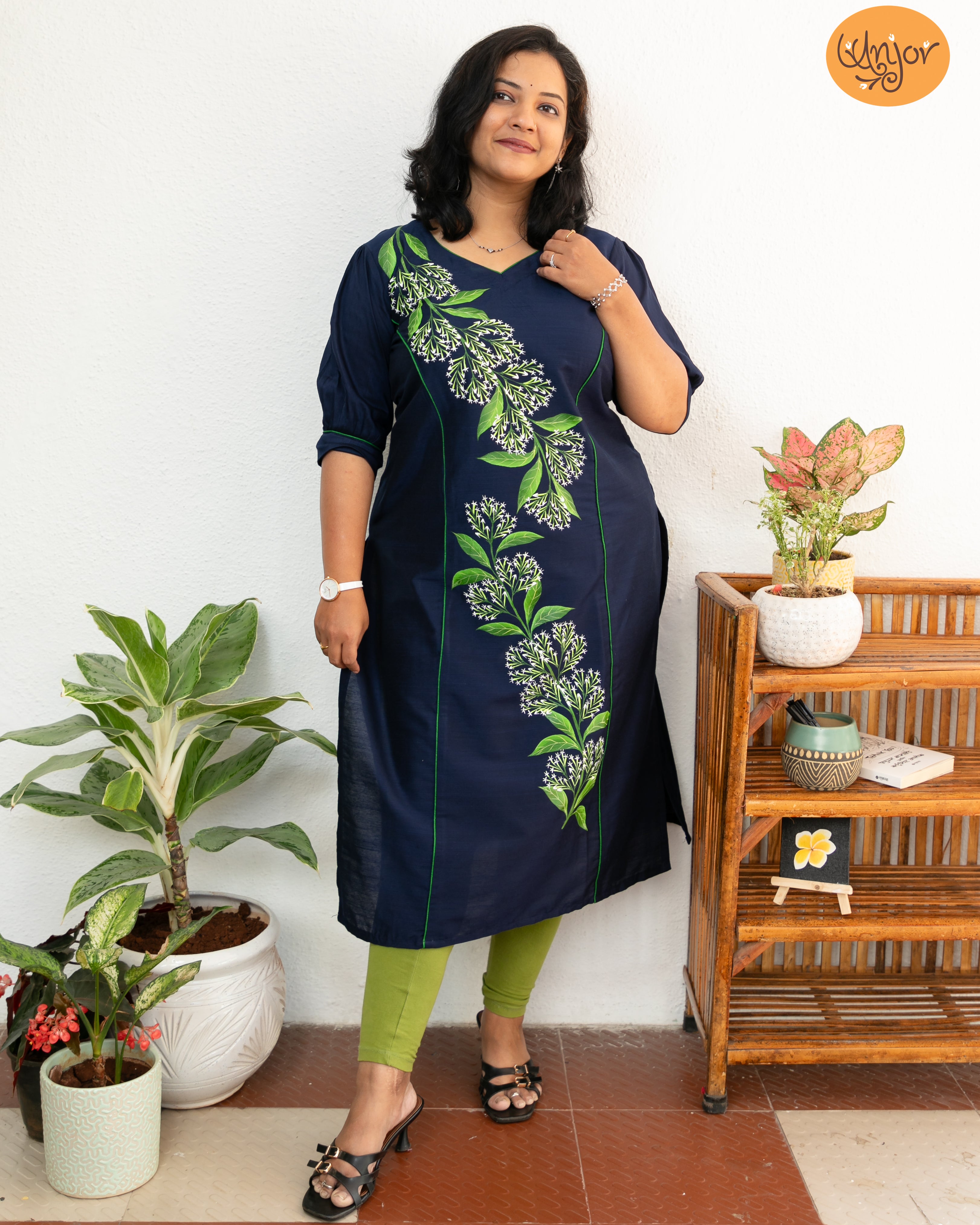 Ratrani Kurti Material (Night Blooming Jasmine)