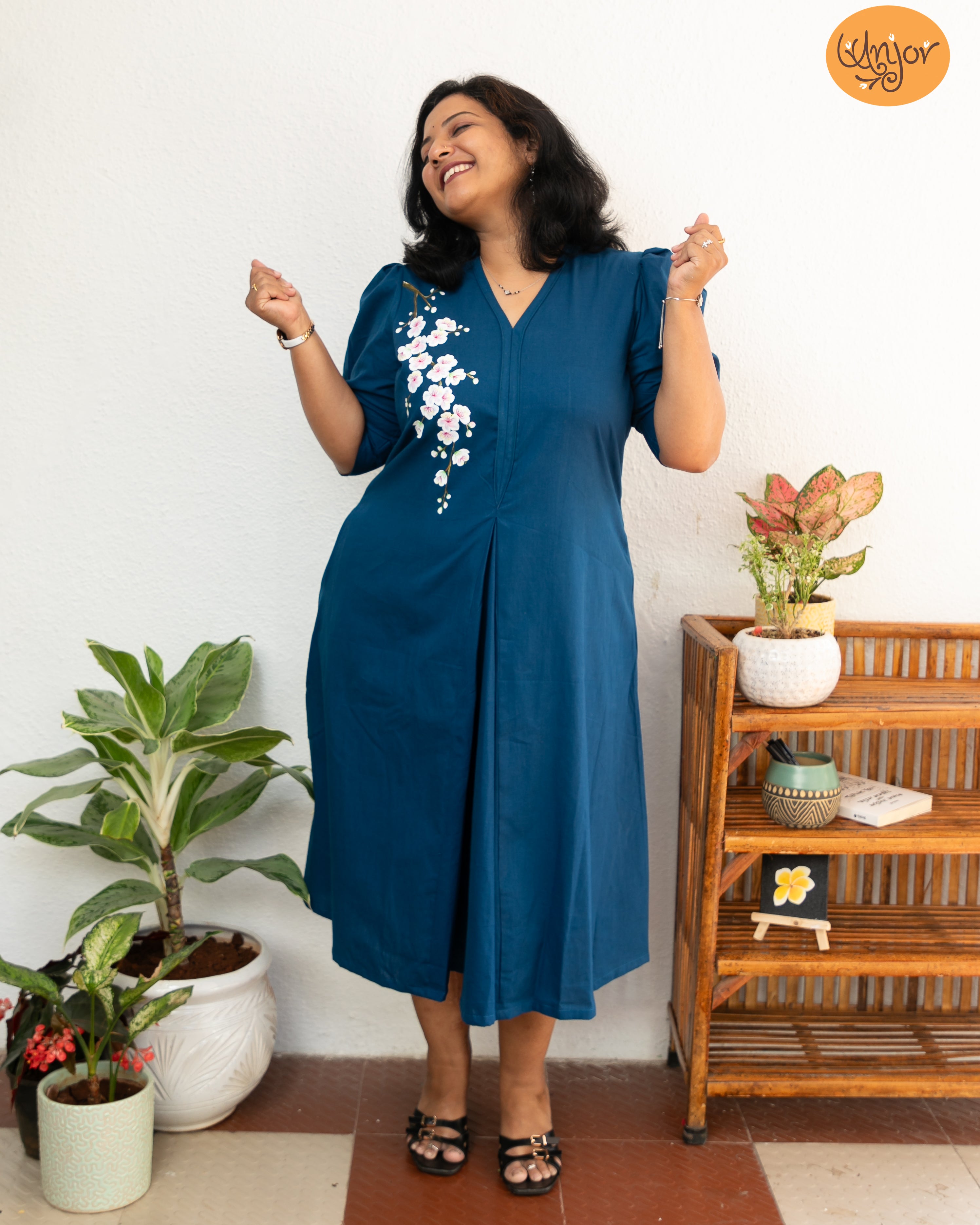 Cherry Blossom A- Line Dress