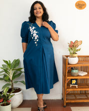 Cherry Blossom A- Line Dress