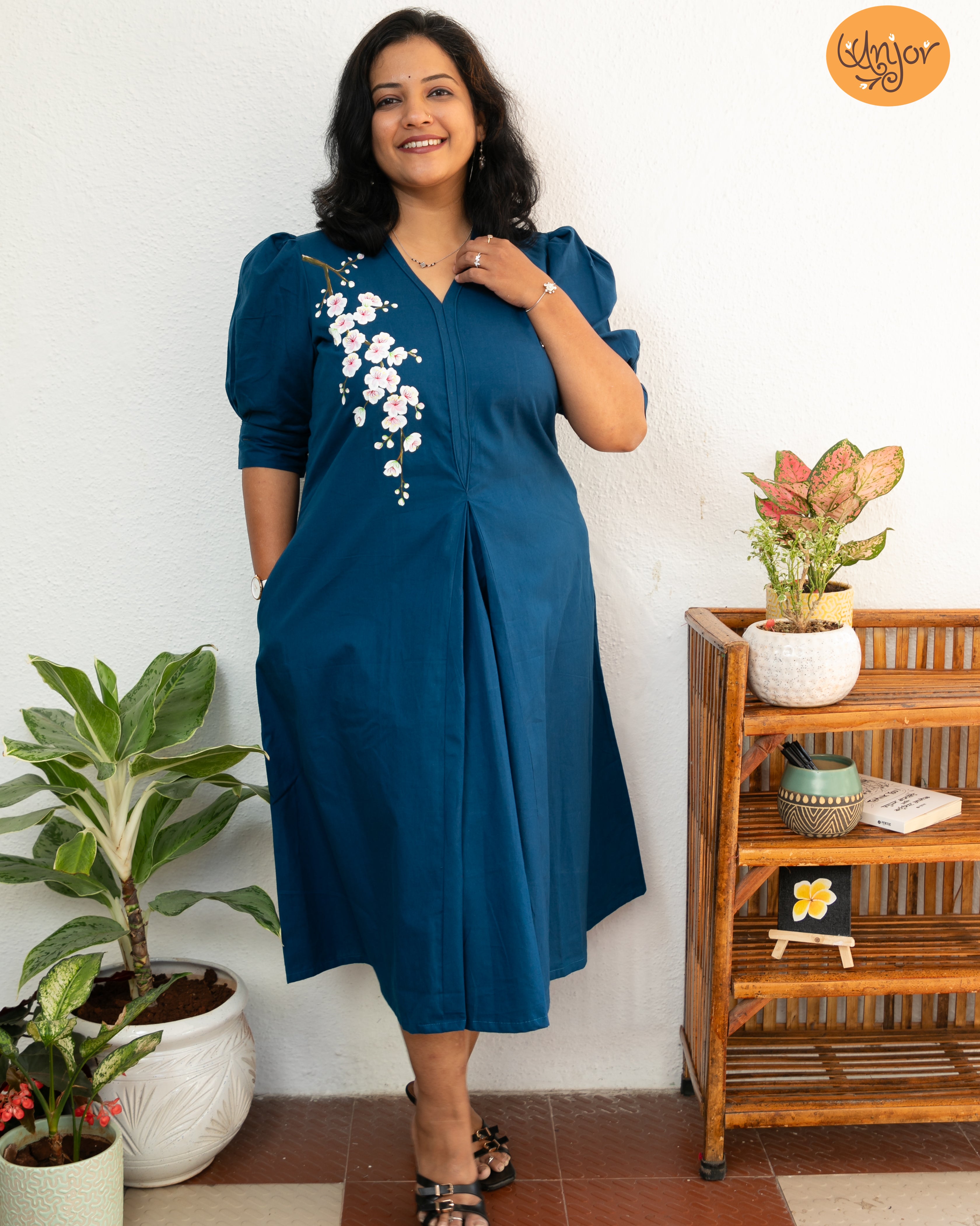 Cherry Blossom A- Line Dress