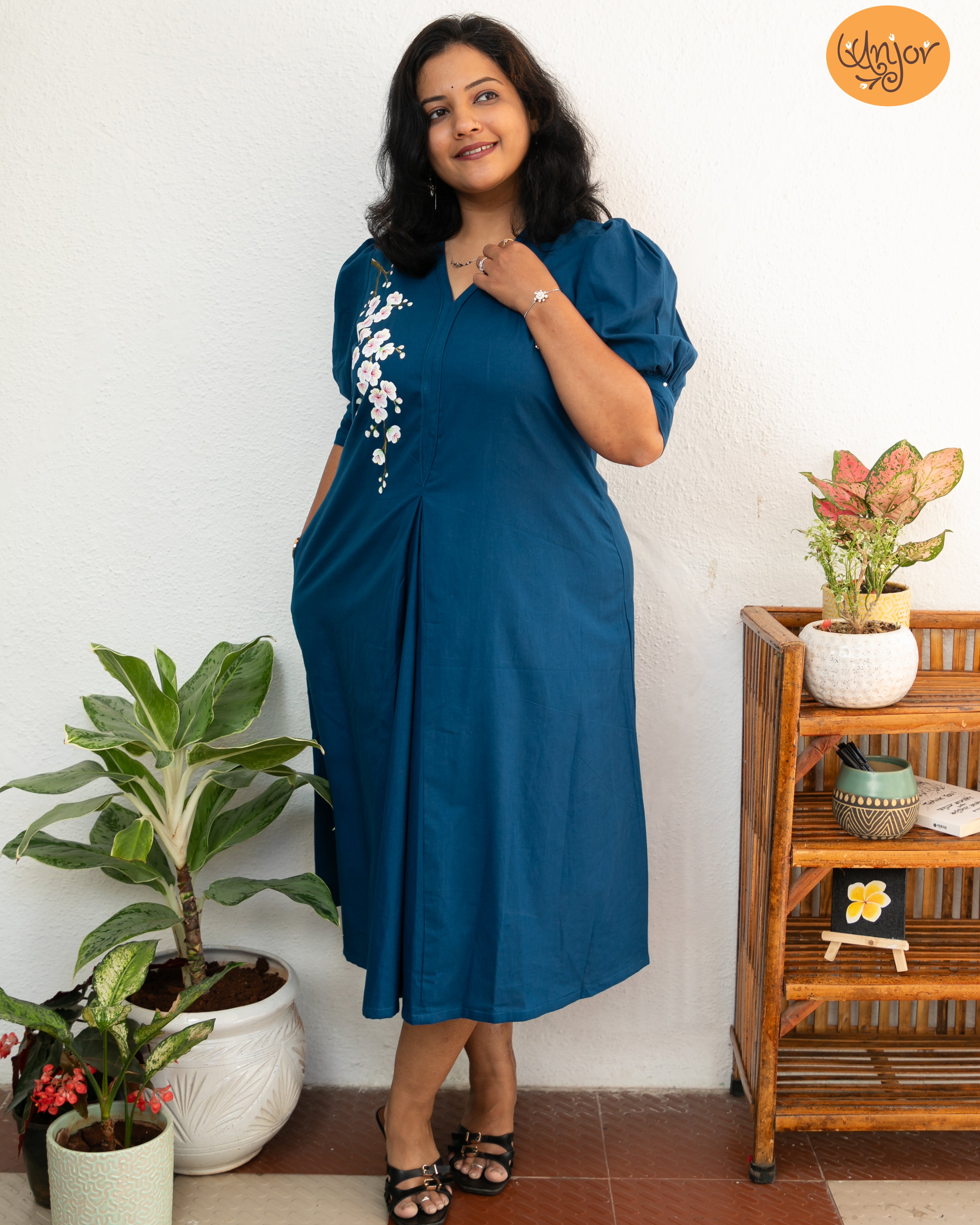 Cherry Blossom A- Line Dress