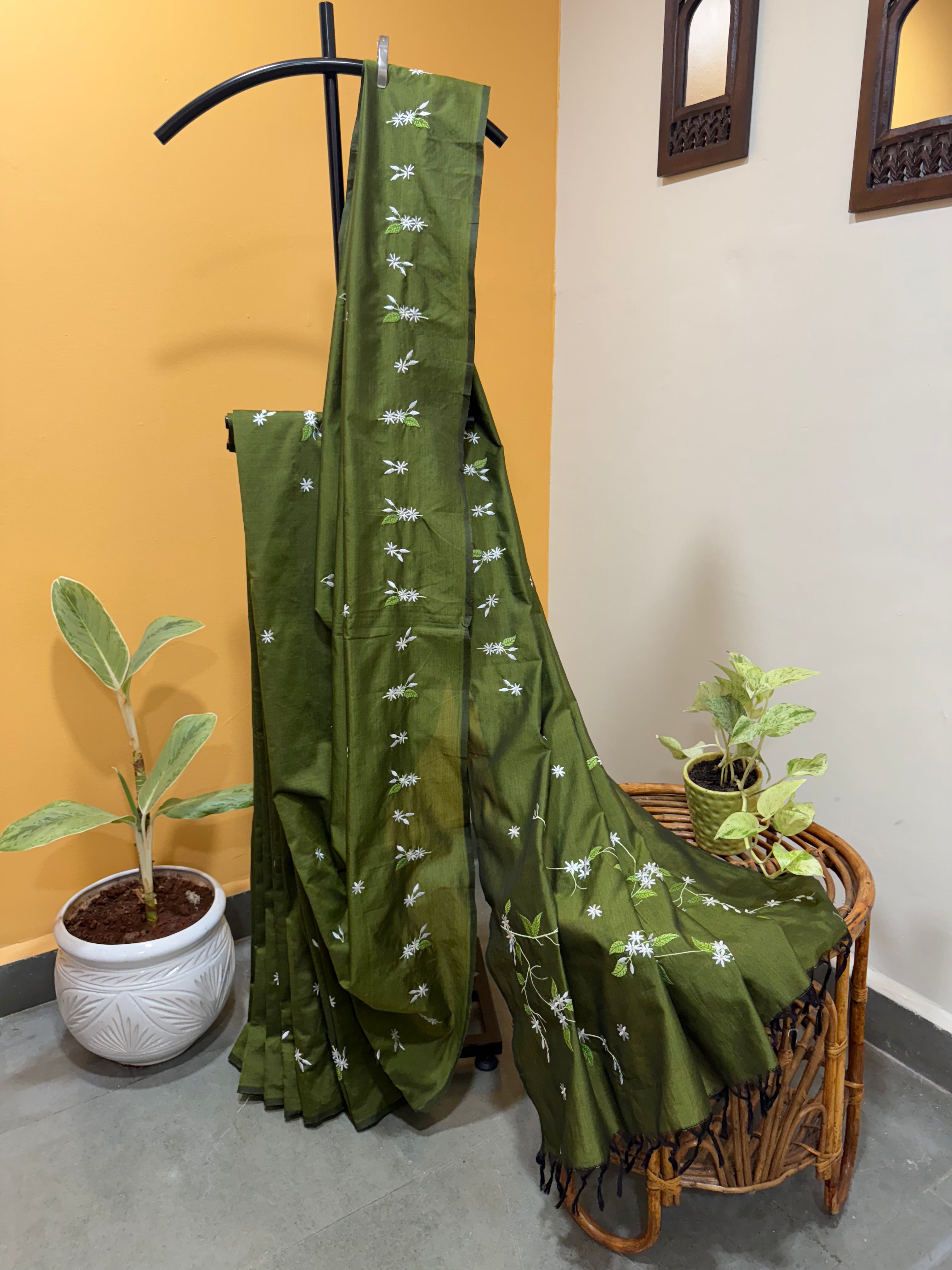 Jui Saree - Shevali Green