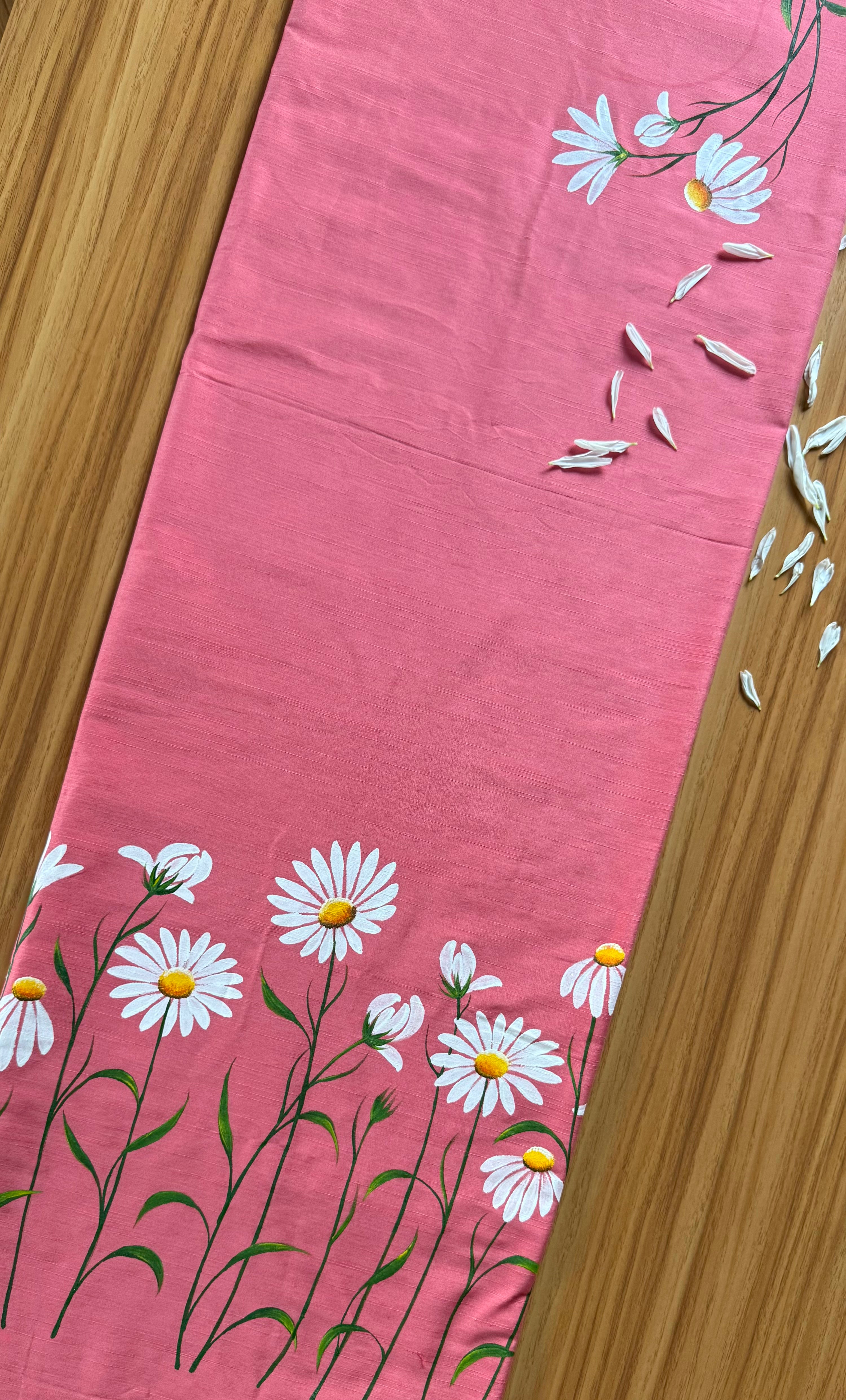 Big-Daisy Kurti Material