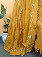 Parijaat Saree - Turmeric Yellow