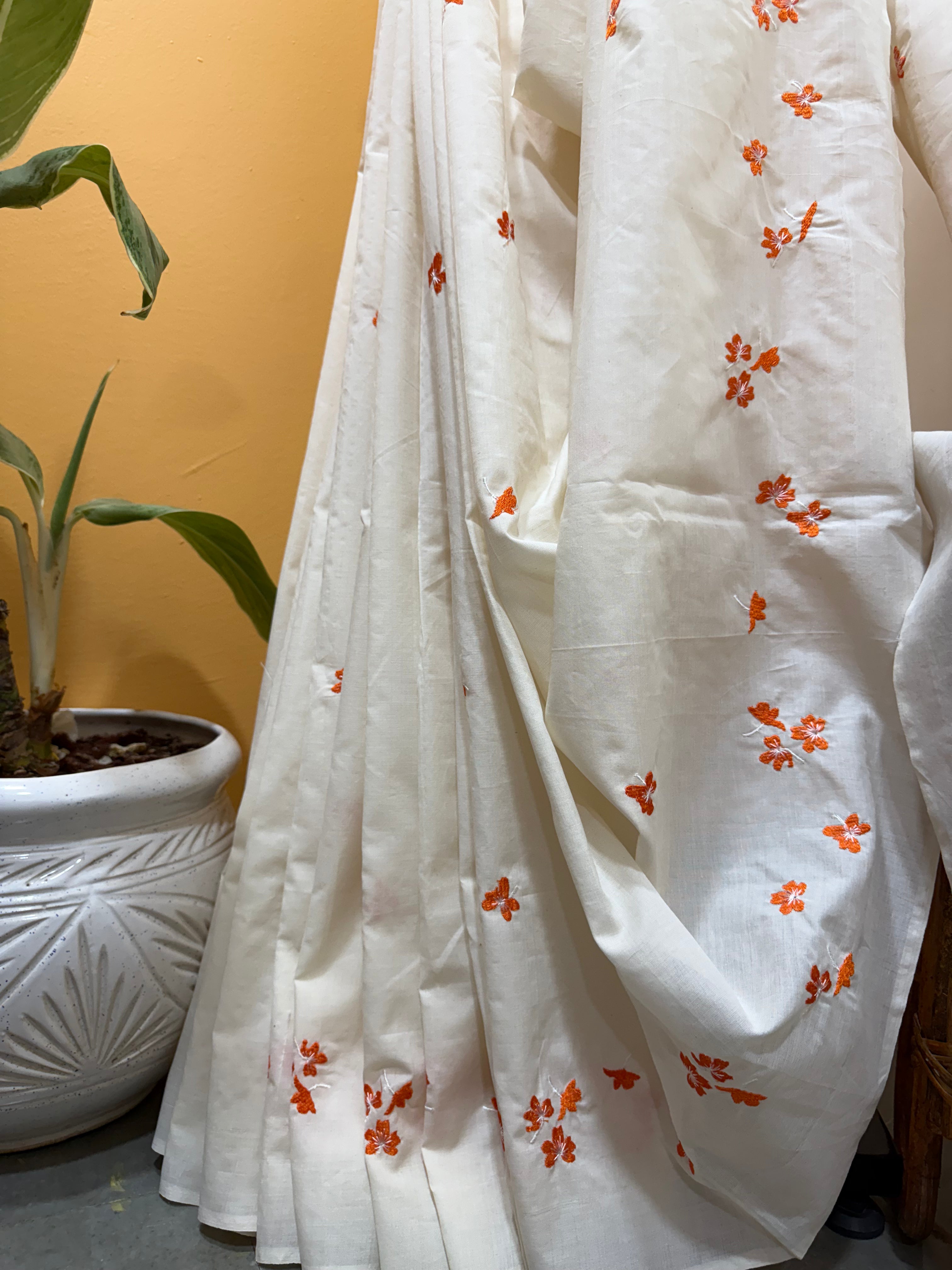 Aboli Color Aboli Saree - White – Anjor by Janhavi