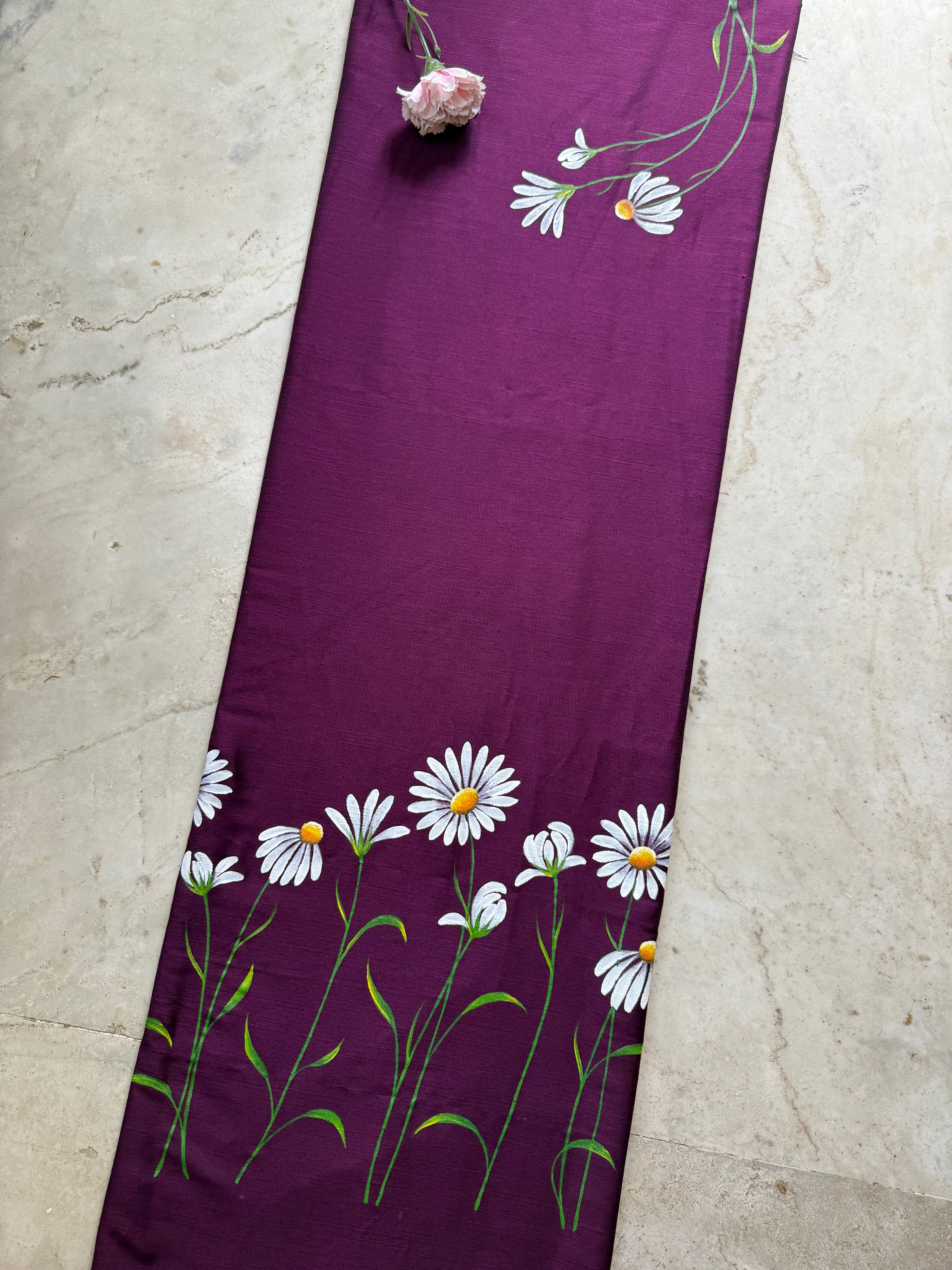 Big-Daisy Kurti Material